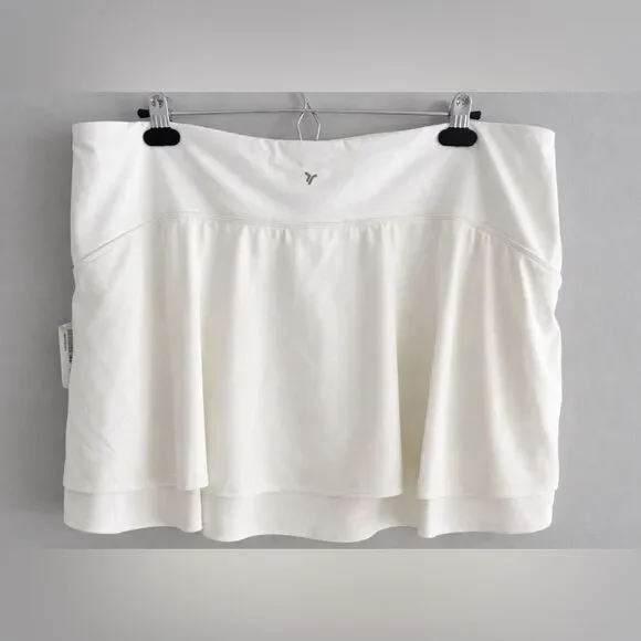 NWT Old Navy Active Powersoft High Rise Skort XXL White Performance Skirt - Picture 3 of 11